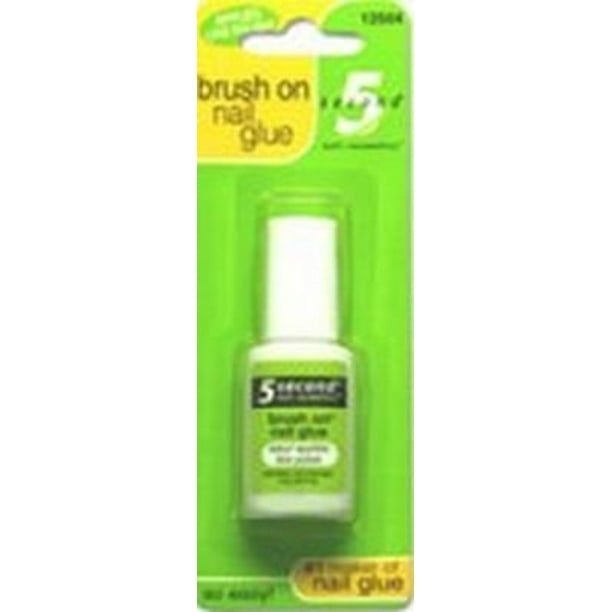 5 Second Brush On Nail Glue 0.2 oz (Pack of 4)