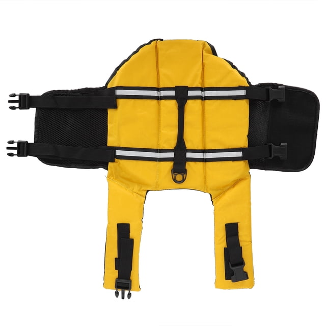 Chaleco salvavidas para perros, chaleco salvavidas para mascotas, protector de traje de baño para cachorros, seguridad en el agua, amarillo XL