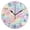 Black Needle, variant on 10" Artistic Round Wall Decorative Desk Clock Wall Clock Home Decor Cute Pastel Rainbow Background