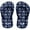 Navy Sailboat, variant on Beaute Fashion Trendy Nautical Sailboat Anchor Starfish Flip Flops Mermaid Adult Women Thong Sandal Slipper (Size X-Large, Blue Sea Hooks)