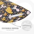 thumbnail image 3 of Pofeuu Mouse Cheese Print Polyester Microfiber Plush Pillowcases, Super Soft and Cozy Pillow Case Covers with Envelop Closure（Pillow core not included）-20"x30", 3 of 6