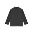 thumbnail image 4 of TSSOE Kids Boys Girls Thermal Tops Underwear Turtleneck Solid Long Sleeve Basic Pullover Undershirts Black 130, 4 of 5