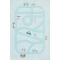 thumbnail image 2 of Well Woven Playful Roads Light Blue 6' x 9' Kids Road Rug Traffic Playmat, 2 of 7