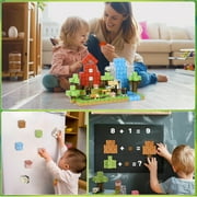 Crtynell 100pcs Magnetic Blocks - Build Magnet World Tiles Road Track Set For Boys & Girls Age 3-5 6-8, Sensory Toys for Toddlers Birthday Gifts for 3+ Years Old Girls Boys