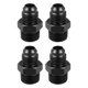 thumbnail image 1 of 4uds AN6 Macho a 3/8" NPT Macho Coche Flare Reductor Manguera RacorNegro, 1 of 1