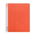 thumbnail image 5 of Foldmade™ 1" Pressboard FSC Certified Eco-Friendly Binder & Stationery Office School Supply Set with Scissors, Stapler, Expandable Zipper Pouch, Flag/Tab Sticky Note Set 3-in-1 Pen/Pencil-Orange, 5 of 15