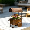 thumbnail image 5 of Deeceymbur Vintage Iron Hanging Planter Weather Resistant Flower Pot for Wall Garden Cafe Decor, 5 of 7