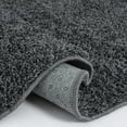 thumbnail image 6 of Garvee 2' x 8' Hallway Runner Rug Modern Solid Shag Rug Luxury Indoor Bedsides Rugs High Pile Fluffy Carpet Floor Cover for Kitchen, Dark Gray, 6 of 7