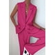 thumbnail image 2 of Conjunto PRETTYGARDEN Chaleco sin Mangas Pantalones de Pierna Ancha Rojo Rosa XL, 2 of 8
