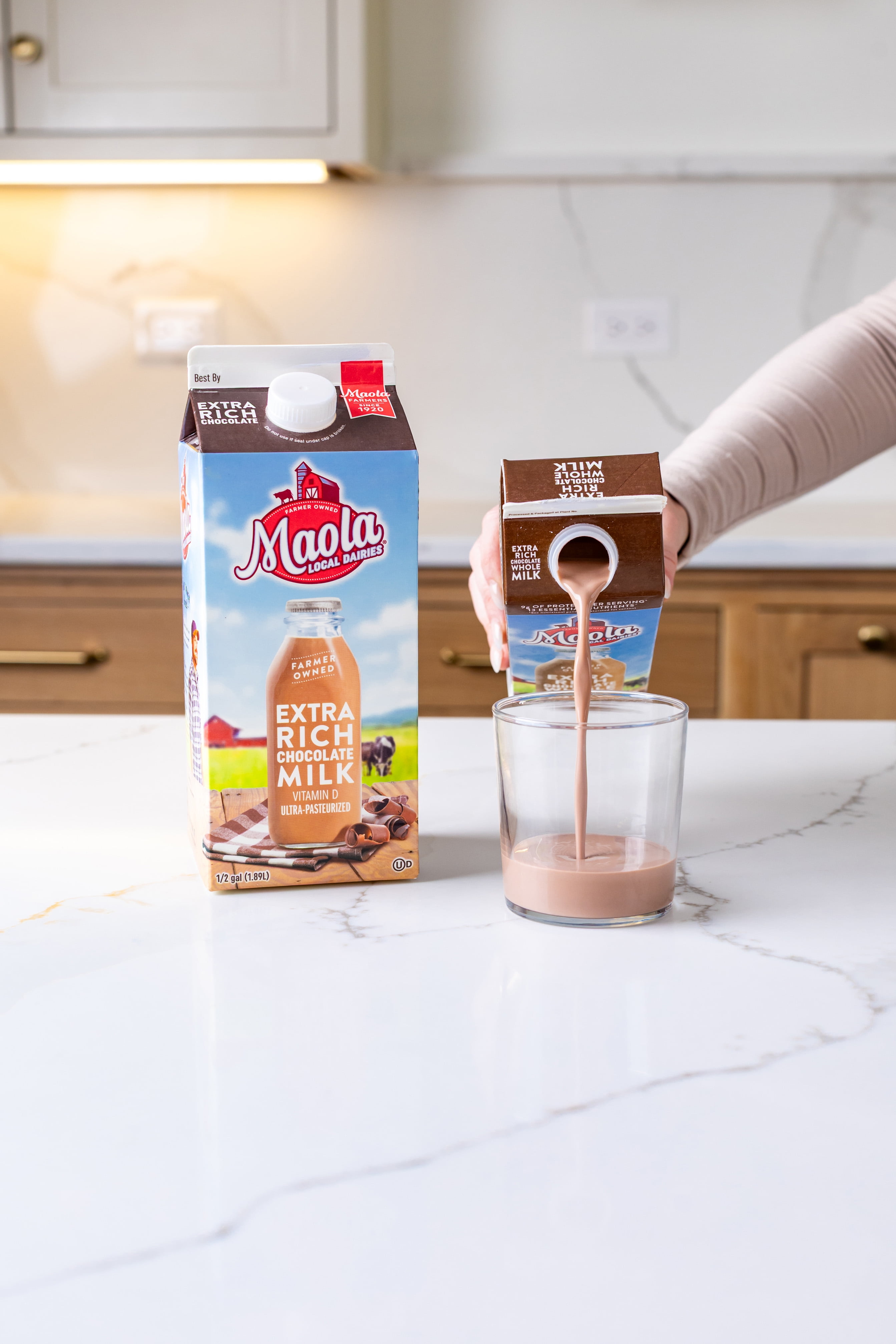 Maola Extra Rich Chocolate Whole Milk Quart, Ultra-Pasteurized