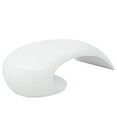thumbnail image 5 of vidaXL Coffee Side End Table Fiberglass High Gloss Living Room Table White/Black, 5 of 10