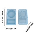 thumbnail image 4 of Caja de refrigerios con doble compartimento, caja de condimentos, caja bento, mini embalaje para acampar con tapa, caja de refrigerios, un ataúd, 4 of 9