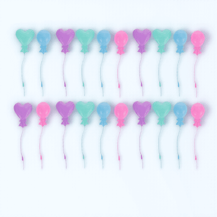 MERRYHAPY 20Pcs Dollhouse Decoration Balloons Assorted Color Plastic Indoor Decor Giving