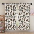 thumbnail image 5 of Blackout Kids Curtains,Beige Cartoon Dinosaurs Illustrations Pattern Childrens Insulated Curtains Set Of 2,Bedroom Essentials,Toddler Room Decor 52"x63", 5 of 5