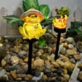 thumbnail image 5 of Solar Frog Decorative Light, Waterproof Resin Garden Statue, Cute Cartoon Ambiance Lamp for Pond Yard Lawn Patio Fun Decor, 5 of 8