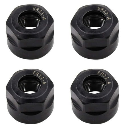 

4Pcs ER11-A Type M14 Thread Collet Clamping Hex Nuts for CNC Milling Chuck Holder Lathe