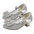 thumbnail image 2 of Big Girls Shoes Bow Knot 𝐃iamond Shiny Sandals Shoes High Heels Show Shoes Toddler Winter Shoes Toddler Dress Shoes Fashion Open Toe, 2 of 5