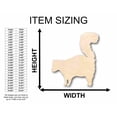 thumbnail image 2 of Unfinished Wood Skunk Silhouette - Craft- up to 46" DIY 36" / 1", 2 of 3