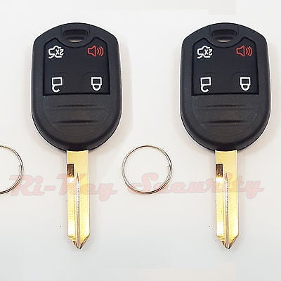 2 Replacement Cases Shells For Ford Remote Key Keyless Entry Alarm Key 4 Buttons 