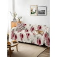 thumbnail image 3 of Pink Spring Floral Couch Cover for Dogs, Farmhouse Flowers Modern Art Washable Sofa Covers Slipcover for Pets Dogs Futon Cover, Couch Recliner Covers, Oversized Chair Slipcover 71"x91", 3 of 9