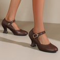 thumbnail image 5 of Mary Jane High Heels Ankle Slingback Dress Shoes for Women Party Dating with Buckle Strap, 5 of 9
