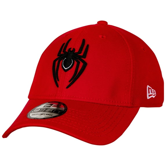 Ultimate Spider-Man Symbol Spider Verse New Era 39Thirty Fitted Hat-Medium/Large