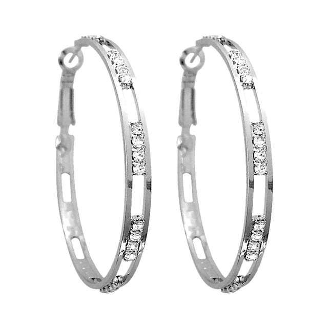 1 par de grandes aros pendientes de diamantes de imitación colgante delgado elegante pendientes de diamantes de imitación de la boda de las mujeres accesorios de joyería pendientes para las mujeres
