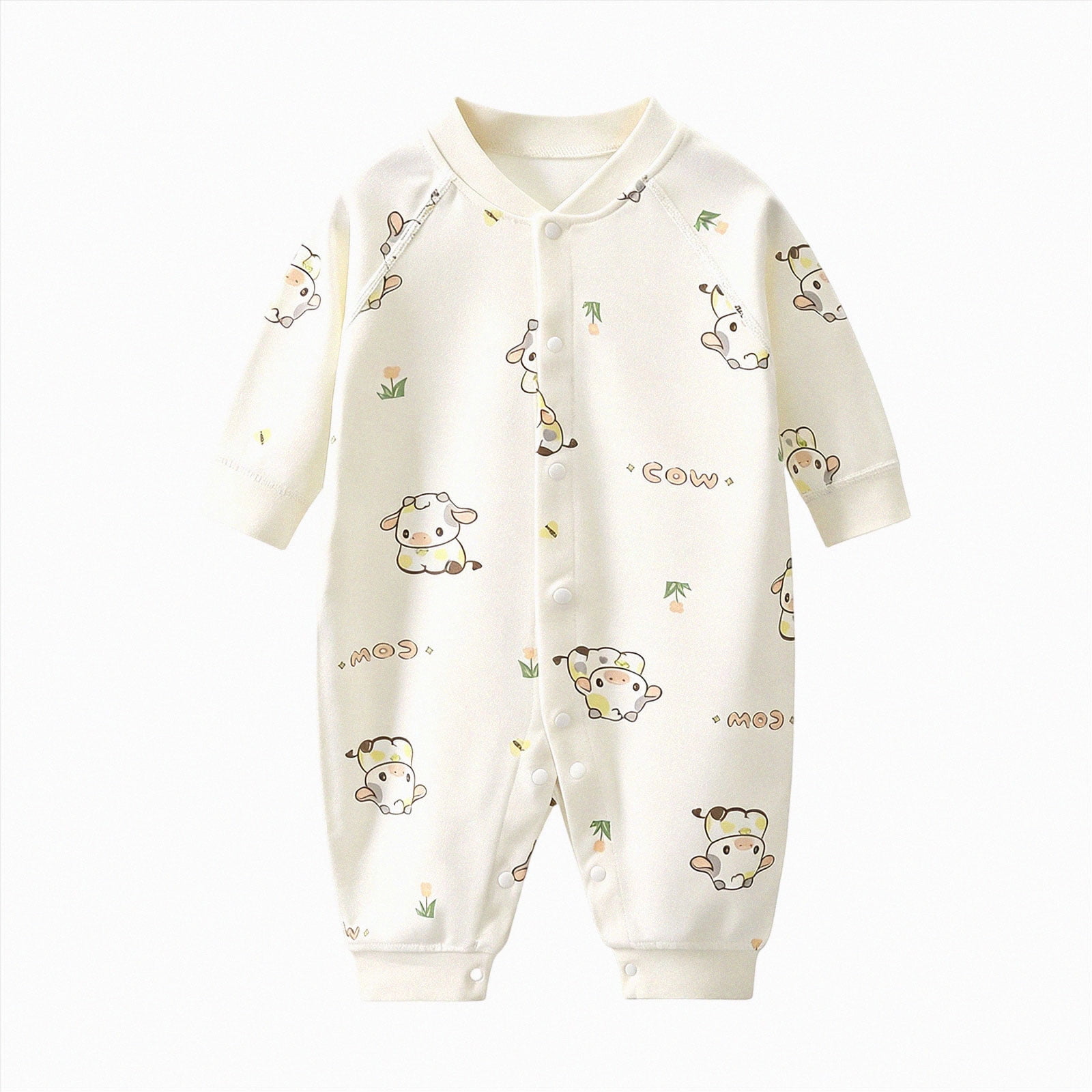 Wonitaaizi Baby Girl One Piece Romper Soft Sleepwear Footed Jumpsuit Infant(18-24 Months Grey)