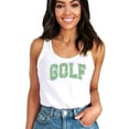 thumbnail image 2 of Trendy Floral Golf Tank Top for Women and Teens Cute Green Golfer Shirt White Tank Top XX-Large, 2 of 4