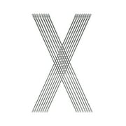 KFFKFF Scaffold Cross Bracing 6ft x 4ft, Set of 8 Durable Carbon Steel Scaffold Cross Reinforcements, X-Form Scaffold Safety Component (Only Cross Braces Sold)