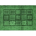 thumbnail image 1 of Ahgly Company Indoor Rectangle Abstract Emerald Green Modern Area Rugs, 5' x 7', 1 of 4