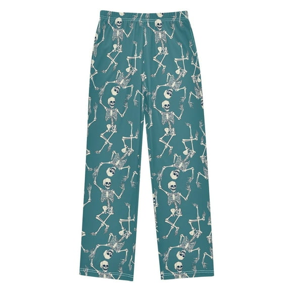 joogoo Skeleton Dancing Pajama Pants Pj Bottoms Sleepwear Lounge L