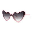 thumbnail image 2 of Womens Retro Cat Eye Plastic Inset Lens Iconic Sunglasses Pink - Smoke, 2 of 4