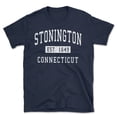 thumbnail image 1 of Stonington Connecticut Classic Established Men's Cotton T-Shirt, 1 of 1