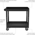 thumbnail image 5 of Pemberly Row Reay-To-Assemble Metal Utility Cart 30 x 16 Black, 5 of 9
