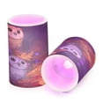 thumbnail image 2 of Electronic Candles Light Combination 3x5In, 3x4In Flameless Candles Plastic Festive Decoration Party Christmas Decoration Three Cute Owls, 2 of 7