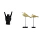 thumbnail image 1 of Estatua del gesto de la roca,Estatuas y figuras de dedos con gestos de música rock,Esculturas de resina con estantes modernos y creativos,Estatuas de pájaros,Estatuas de pájaros de, 1 of 8