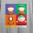thumbnail image 6 of South Park Stacked Character Squares Crew Neck Short Sleeve Athletic Heather Women's Crop Top-XS, 6 of 7
