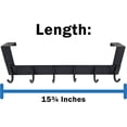 thumbnail image 5 of 6 Hook Over-the-Door Hanger, Matte Black, 5 of 9