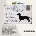 thumbnail image 2 of Vintage Home Without a Dog is Just a House Metal Sign Rustic Pet Lover Wall Decor, 2 of 7