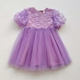 thumbnail image 3 of Hiijoy Little Girls Short Sleeve Tutu Dress Birthday Party Tulle Dress, Sizes 6M-6Y, 3 of 3