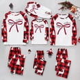 thumbnail image 2 of Kid Pajama Set,Plaid Printed Blouse Pants Family Matching,Pajamas for Family, 2 of 7