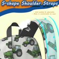 thumbnail image 5 of Tractor and Harvesters Gray Pattern 17" School Backpacks for Teens,Waterproof Oxford Fabric,S-Shape Padded Straps for School,Travel,Hiking,Camping, 5 of 6