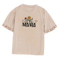 thumbnail image 3 of Camiseta clásica suave con cuello redondo para mujer con volantes y manga corta para verano para uso diario L, 3 of 8