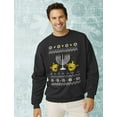 thumbnail image 3 of TeeStars - Funny Jewish Holidays Ugly Christmas Hanukkah Sweatshirt Small Navy, 3 of 4
