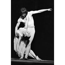 Rudolph Nuryev and Margot Fontein B&W 24X36 Poster