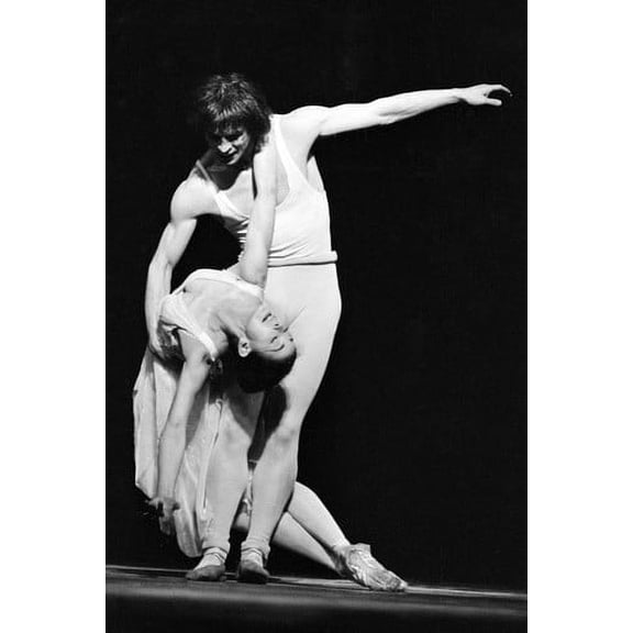 Rudolph Nuryev and Margot Fontein B&W 24X36 Poster
