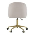 thumbnail image 4 of Linon Alondra Office Chair, Gold with Pink Velvet, 4 of 18