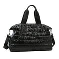 thumbnail image 2 of Bolsa deportiva para gimnasio, bolsa de viaje, bolsa de almacenamiento para ropa, bandolera multiusos. Negro, 2 of 9