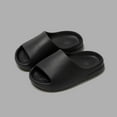 thumbnail image 2 of Boys Shower Shoes Size 5 Girl's Twist Front Slip on Slippers Y2k Ruched PU Leather Open Toe Flat Sandals White 4.5 Toddler Girl Shoes Size 6, 2 of 6